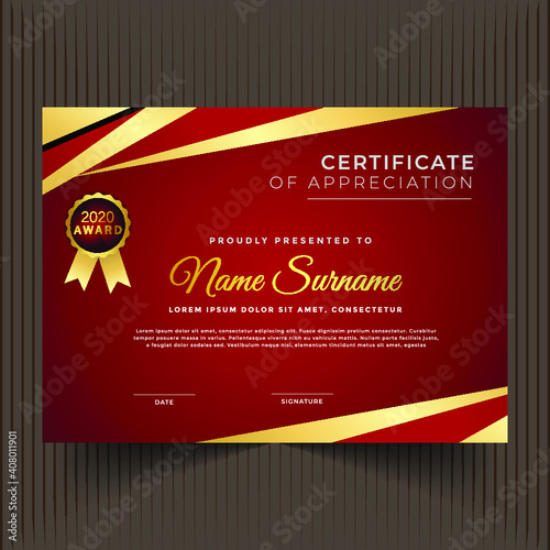 Professional unique certificate and diploma template