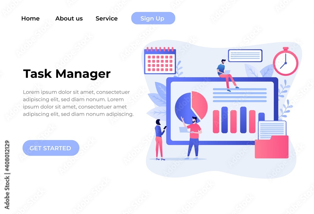 Effective time management symbols flat elements set with tasks planning training activities schedule checkpoints isolated vector illustration Effective time management symbols flat elements set with tasks planning training activities schedule checkpoints isolated vector illustration