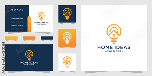 Home idea logo and business card template