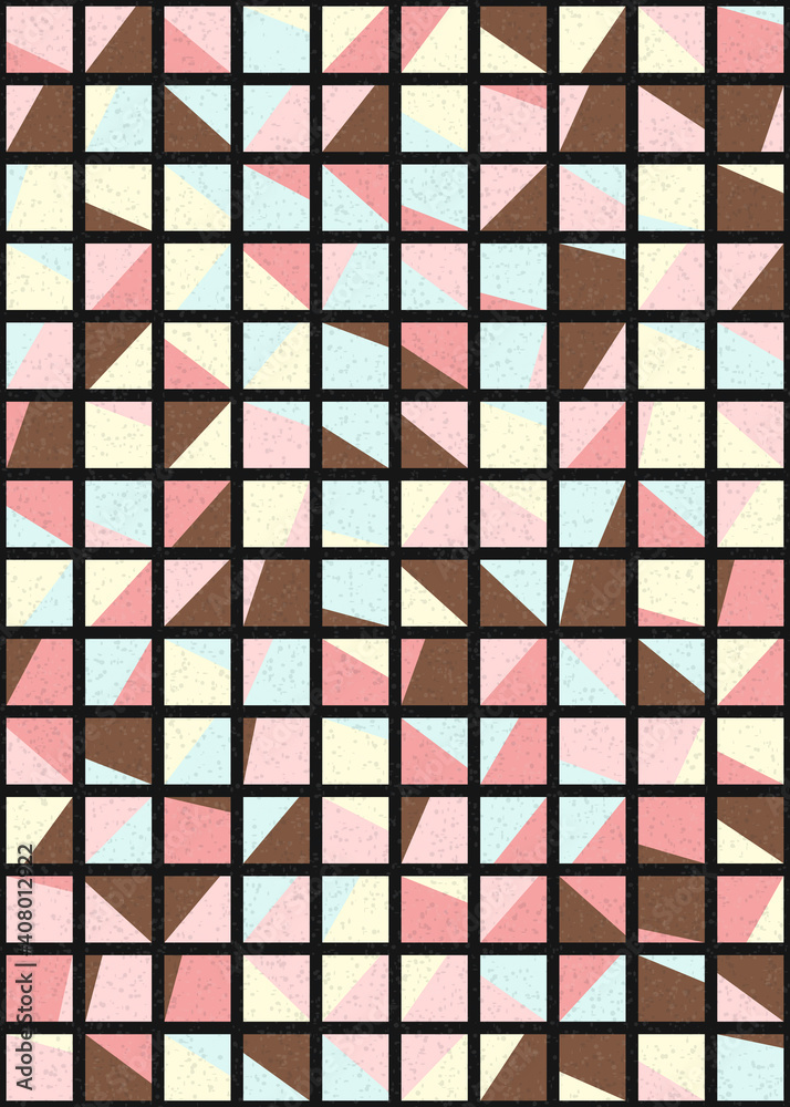 Abstract Geometric Pattern generative computational art illustration