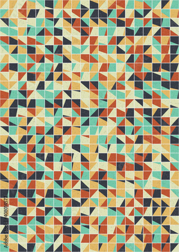 Abstract Geometric Pattern generative computational art illustration