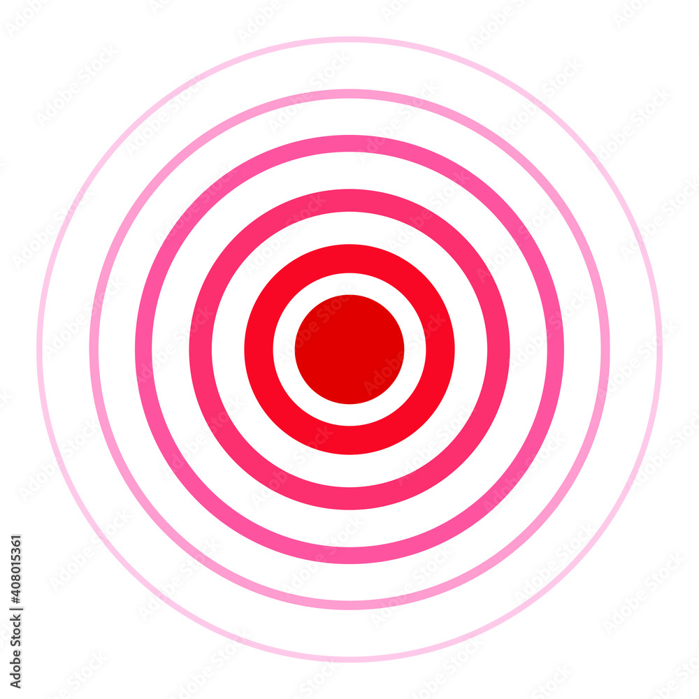 red and white target red and white target