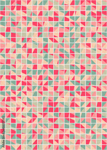 Abstract Geometric Pattern generative computational art illustration