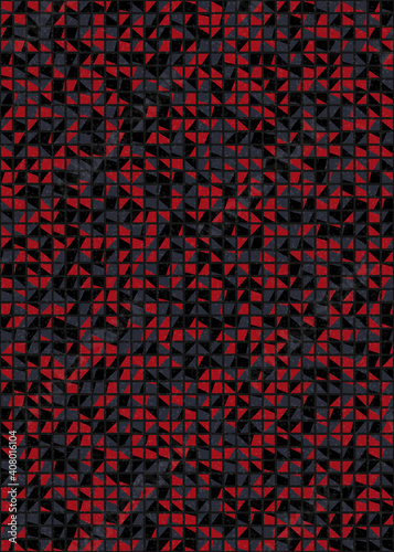 Abstract Geometric Pattern generative computational art illustration