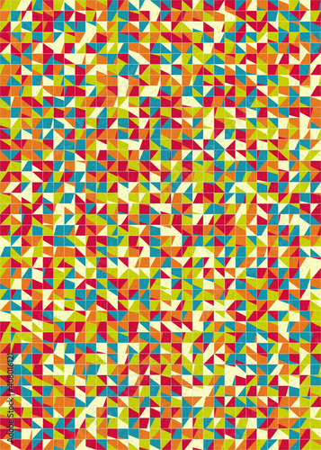 Abstract Geometric Pattern generative computational art illustration