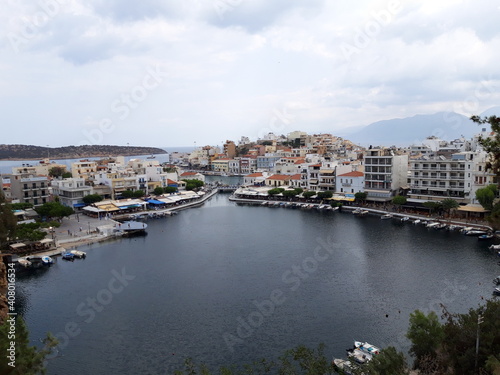 Agios Nikolaos - CRETE City under the clouds 