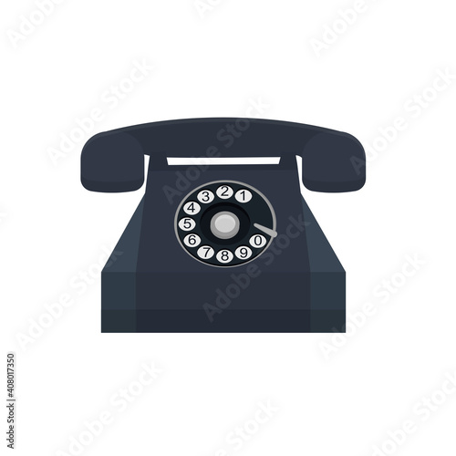 Telephone set. Phone call, vector illustration