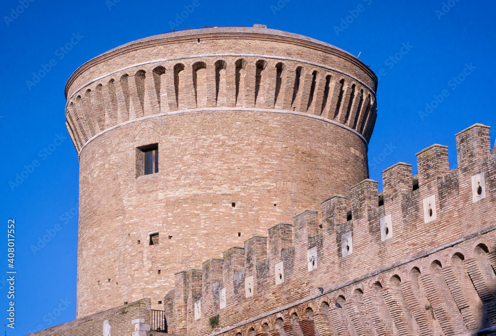 Julius II Castle in Ostia antica - Rome Italy