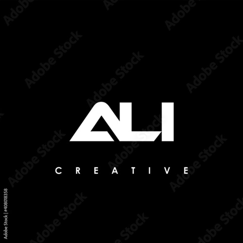 ALI Letter Initial Logo Design Template Vector Illustration photo