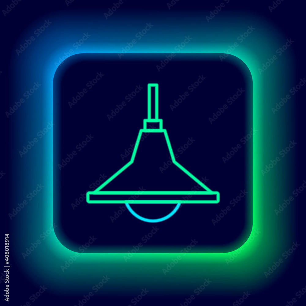 Glowing neon line Chandelier icon isolated on black background. Colorful outline concept. Vector. Glowing neon line Chandelier icon isolated on black background. Colorful outline concept. Vector.