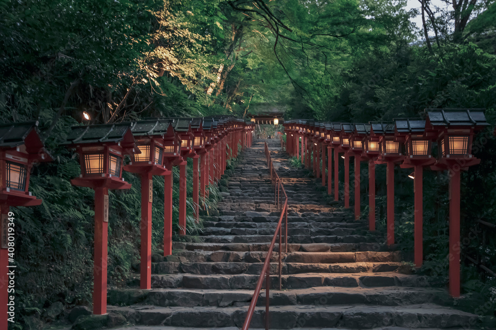 Obraz premium Nightscape in Kyoto Japan