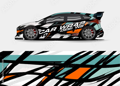 car decal design vector. abstract background for vehicle vinyl wrap  © talentelfino