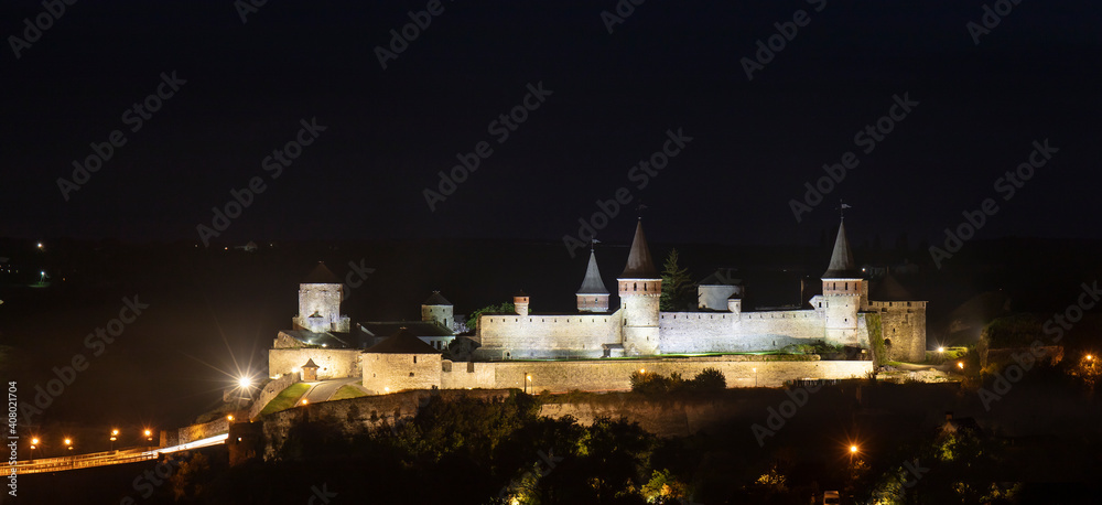 shot of the old castle, view from above