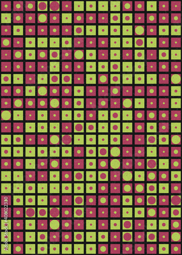 Abstract Geometric Pattern generative computational art illustration