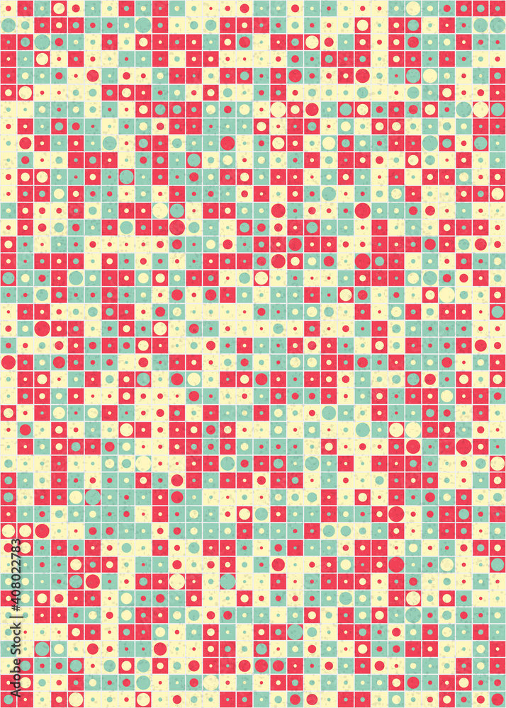 Fototapeta premium Abstract Geometric Pattern generative computational art illustration