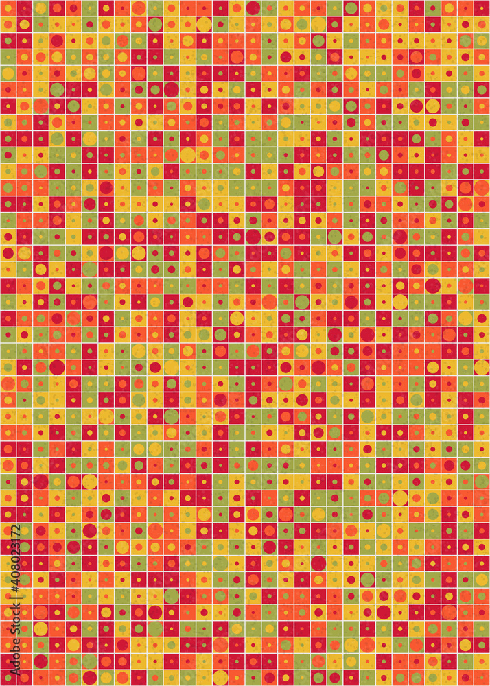 Fototapeta premium Abstract Geometric Pattern generative computational art illustration