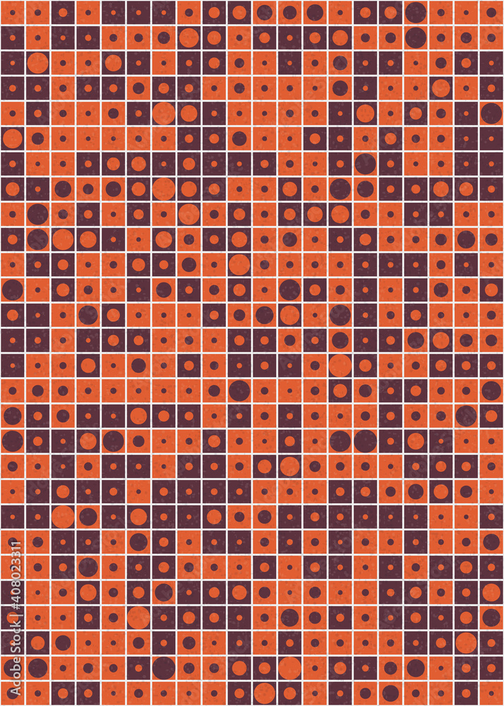 Fototapeta premium Abstract Geometric Pattern generative computational art illustration