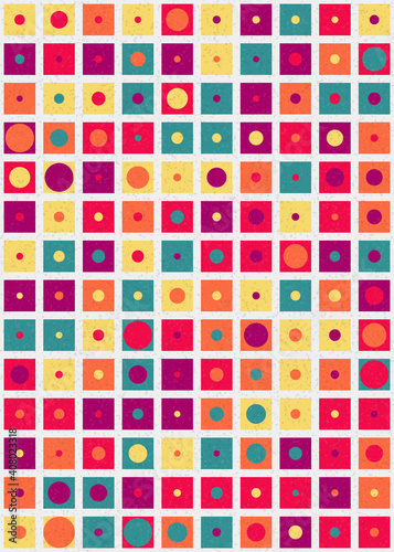 Abstract Geometric Pattern generative computational art illustration