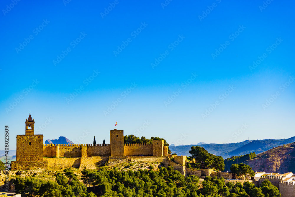 The Alcazaba fortress in Antequera, Spain.