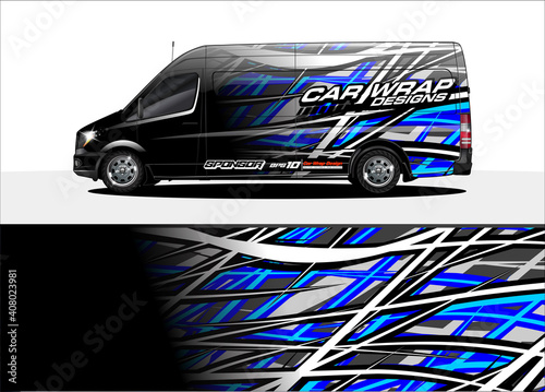 car decal design vector. abstract background for vehicle vinyl wrap
