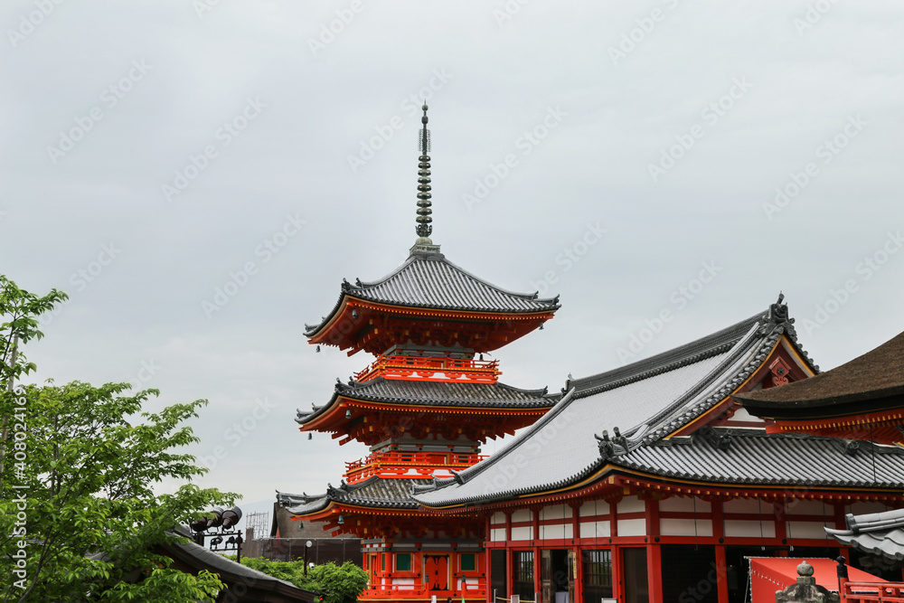 Kiyomizu-dera Temple in Kyoto, Japan 