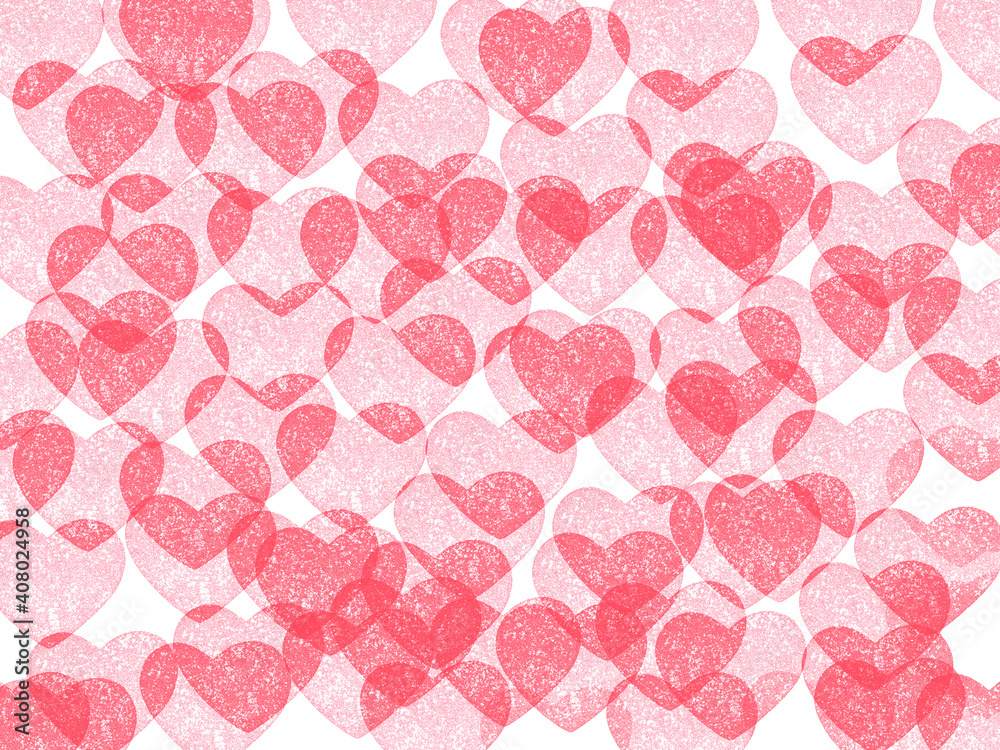 Red colors hearts pattern on white background. The concept for love, greeting card, poster, valentine's day, anniversary, Space for your text... Red colors hearts pattern on white background. The concept for love, greeting card, poster, valentine's day, anniversary, Space for your text...