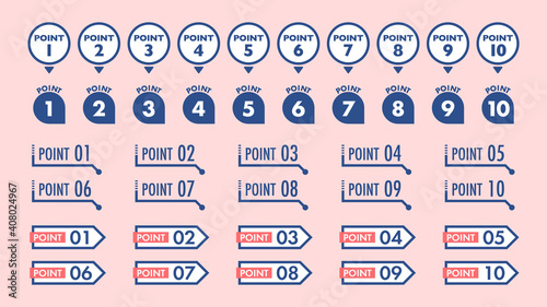 ポイント 見出し アイコン セット／2色