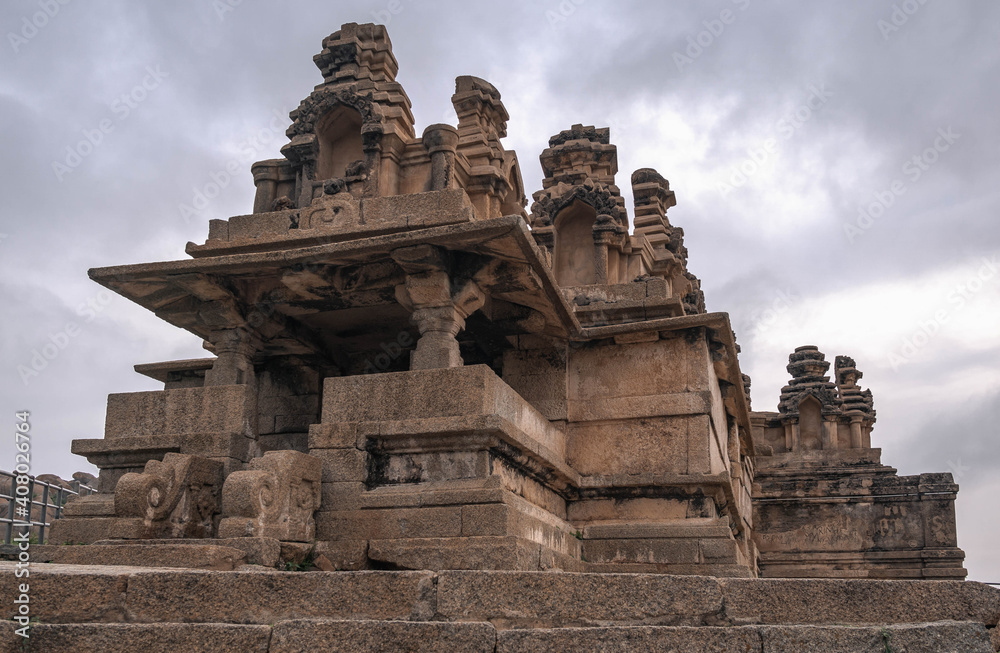 Forgotten Chitradurga Fort located on several hills. Karnataka, India.