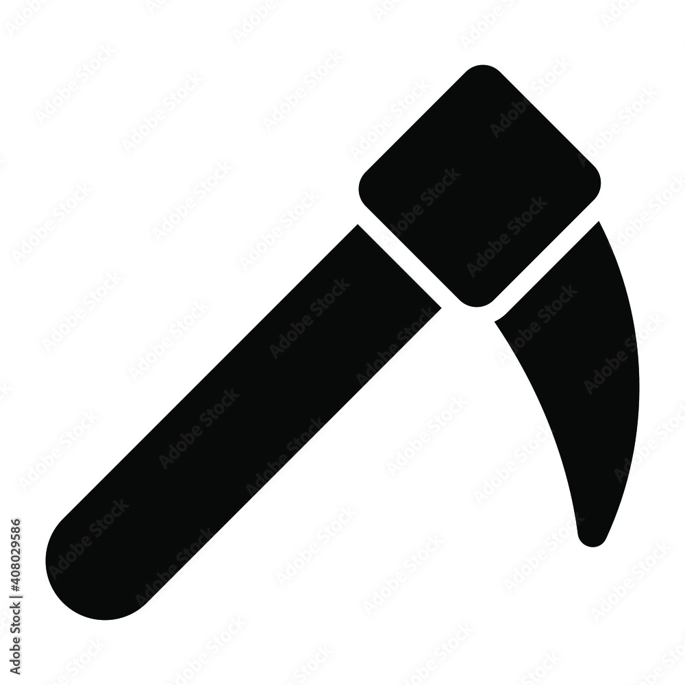 scythe, halloween vector glyph icon scythe, halloween vector glyph icon
