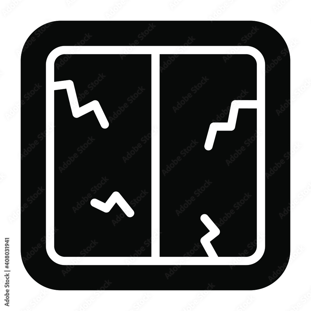 horror window, halloween vector glyph icon horror window, halloween vector glyph icon
