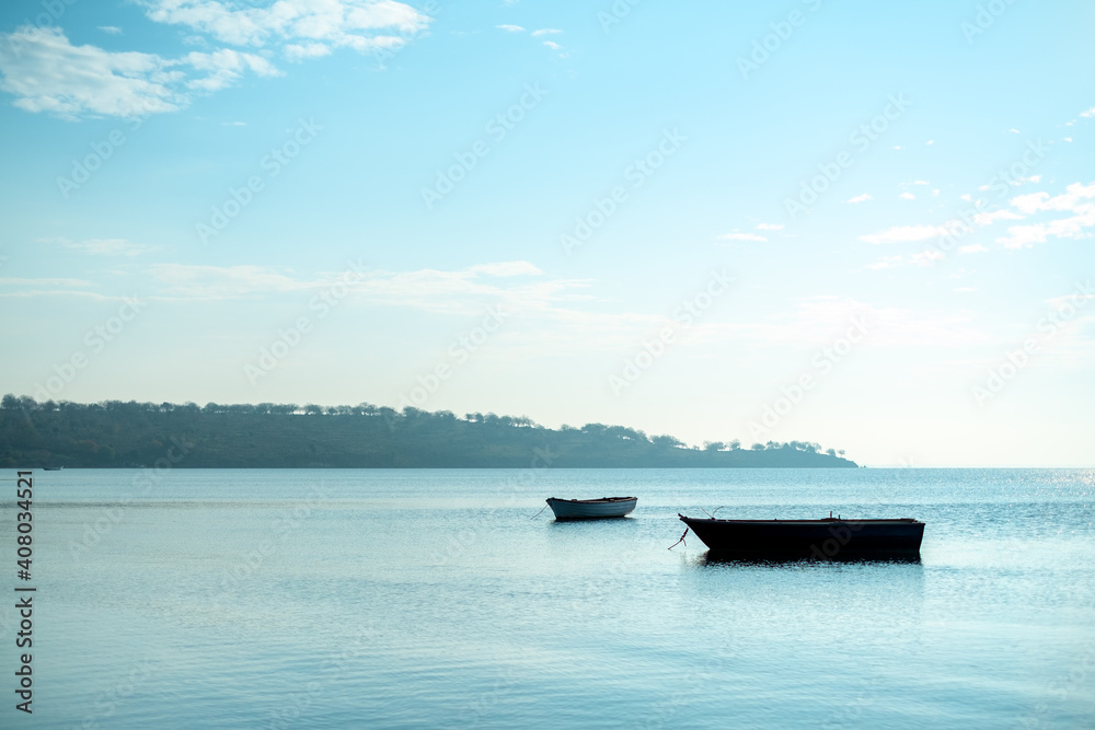 Boats on the sea