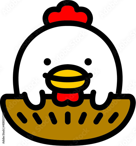 かわいいニワトリくん