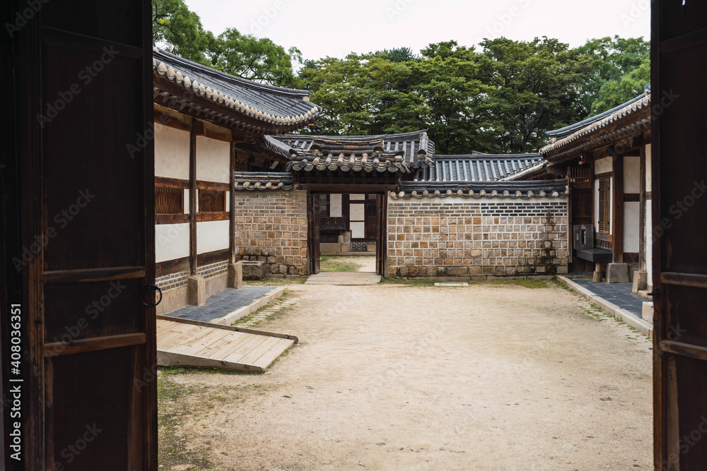 garden of Changdeokgung Palace in Seoul garden of Changdeokgung Palace in Seoul