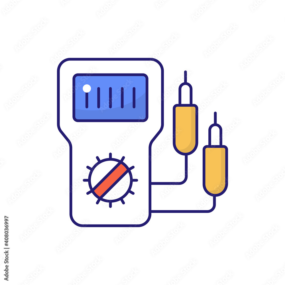 Ampere Meter Vector outline filled icon style illustration. EPS 10 file Ampere Meter Vector outline filled icon style illustration. EPS 10 file