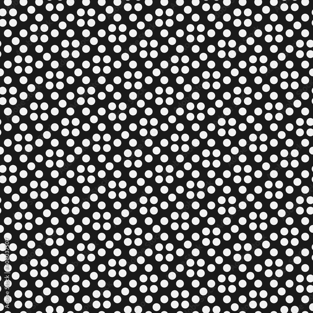 Seamless pattern with dots ordered grid vector illustration