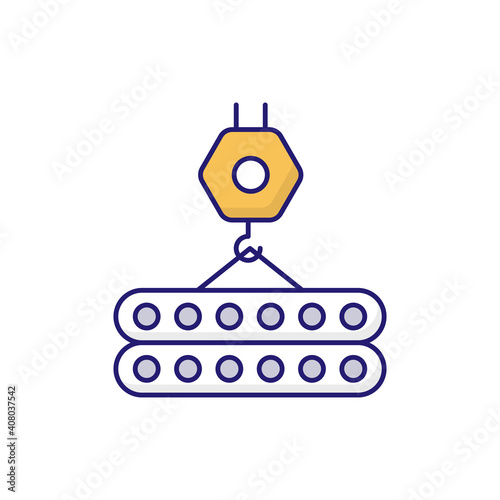 Slab Vector outline filled icon style illustration. EPS 10 file 