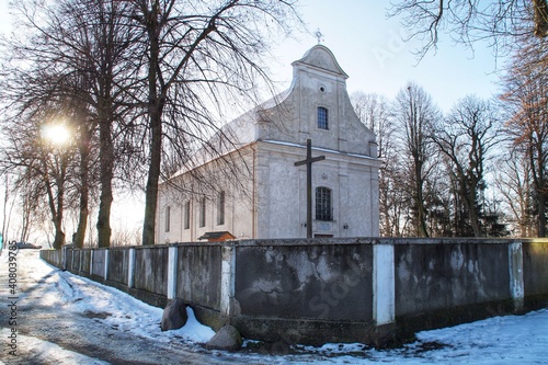 Late Baroque Catholic Church of st. Klemens in Kepa Polska in Poland photo