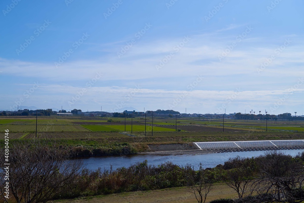 田園風景 下野市国分寺 田園風景 下野市国分寺