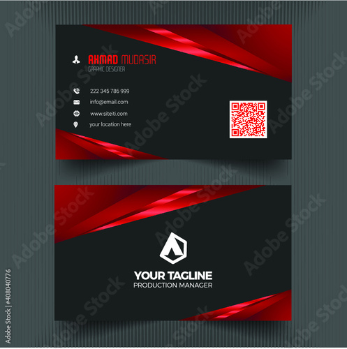 Corporate clean business card template