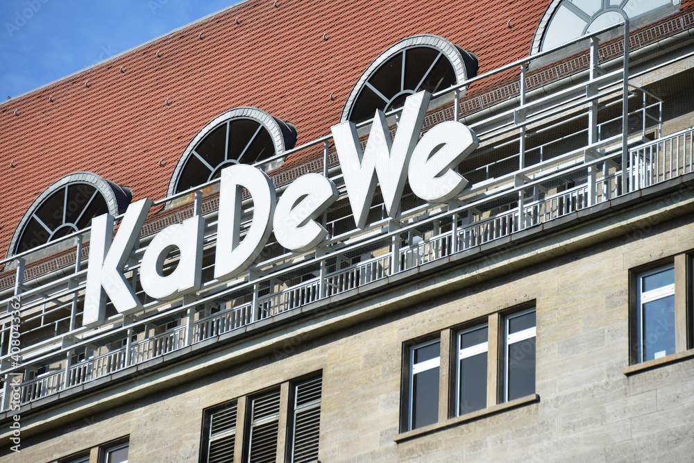 Berlin Germany September 23 2019 KaDeWe Logo In Berlin Germany berlin-germany-september-23-2019-kadewe-logo-in-berlin-germany