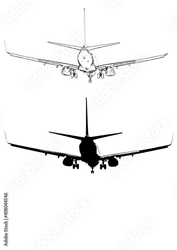 Flugzeug Landung