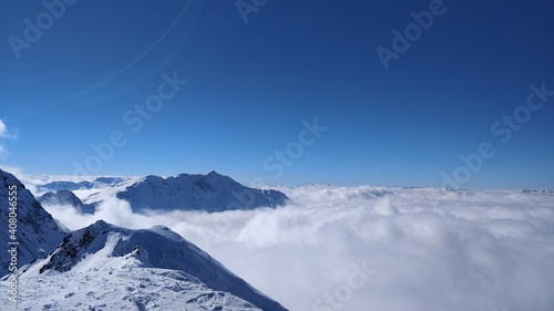 snow covered mountains © sjoerd