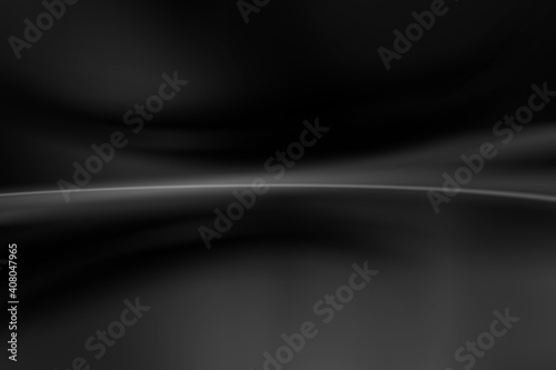 Black dark background. Blurred pattern lines. Abstract creative graphic.