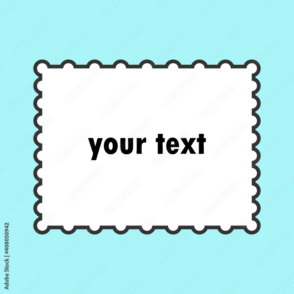 Decorative rectangle frame. White spave for text. Blue marine background Decorative rectangle frame. White spave for text. Blue marine background
