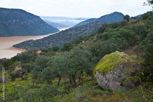 Embalse del Río Jándula, Parque Natural Sierra de Andújar, Jaen, Andalucía, España