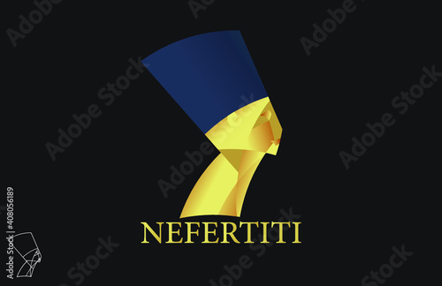 Nefertiti Head Abstract Art Pharaonic Egyptian God