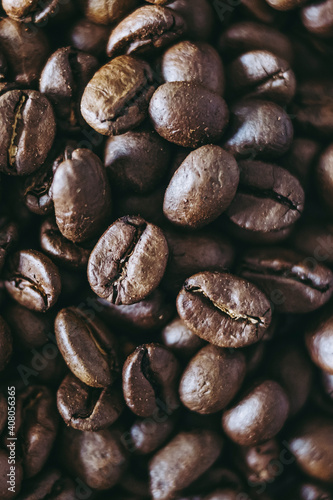 Grains de caf   en fond - Arri  re plan grains de caf  