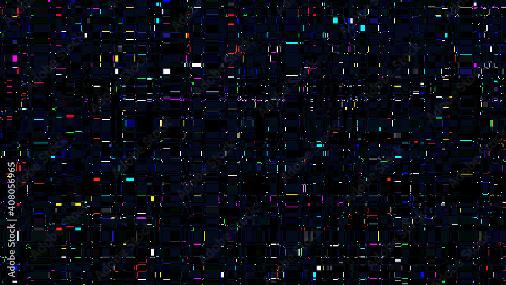 Glitch background. Unusual glitch vector backdrop. Computer screen