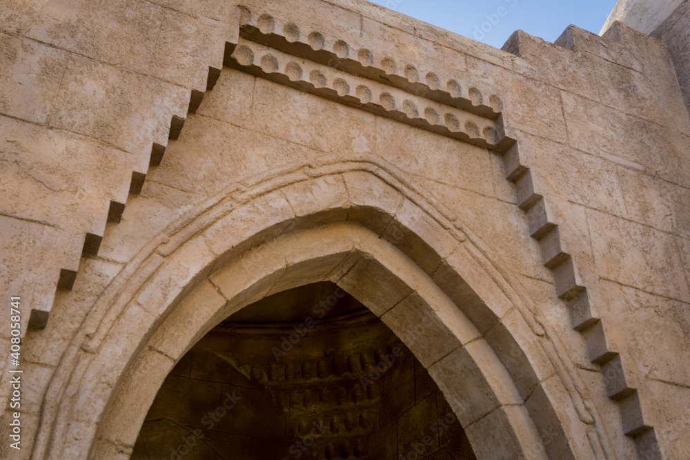 Fragment details of large mosque Islamic religion Fragment details of large mosque Islamic religion