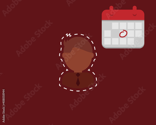 disappear and no show on the appointed date vector